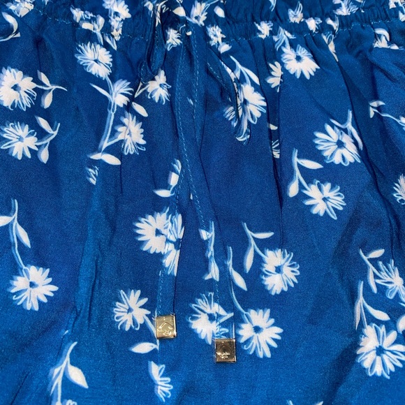 🆕Kate Spade Blue Floral Off The Shoulder Romper - Picture 9 of 11